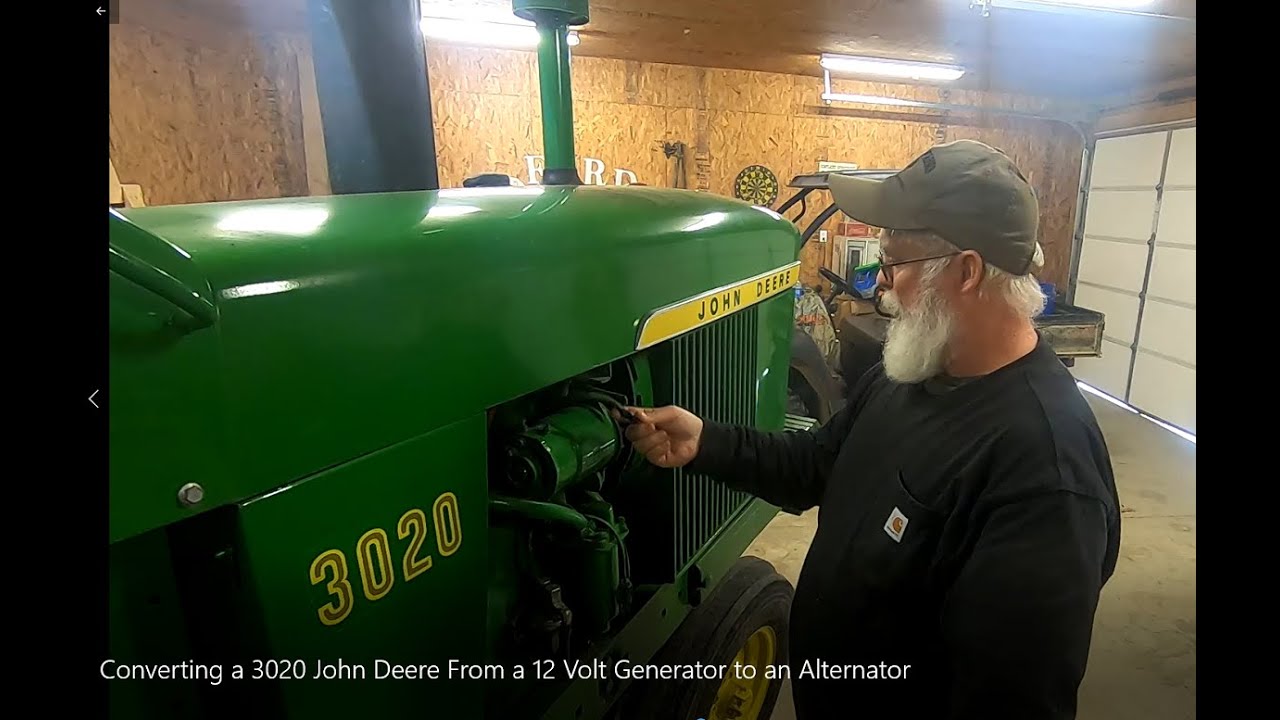 Проверка системы зарядки на моем John Deere 3020 и замена 12-вольтового генератора на генератор п...