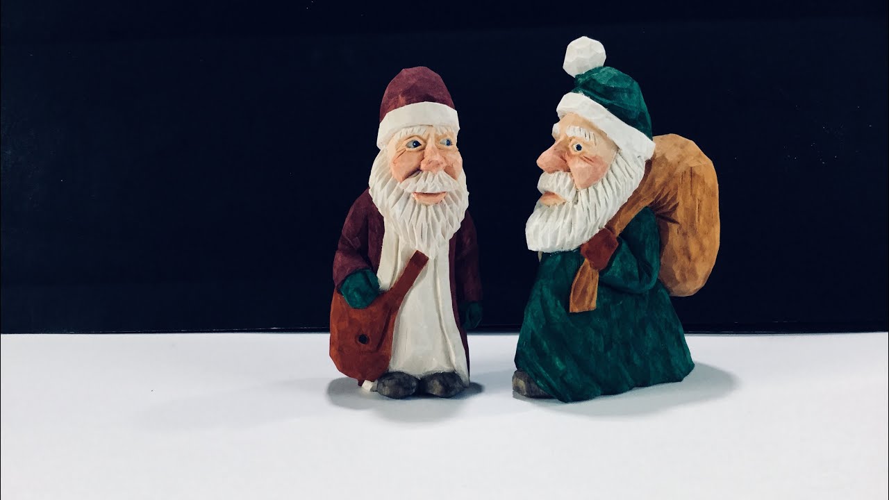 Carving a Santa with a Satchel