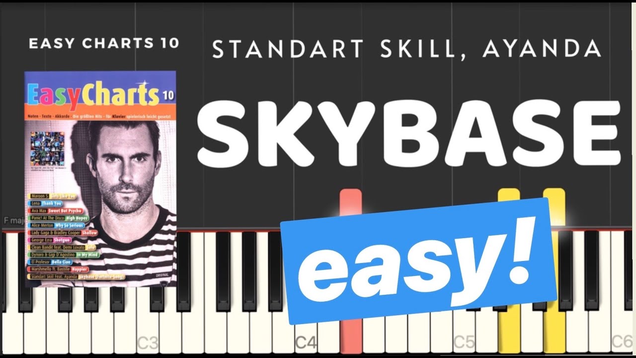 SKYBASE - EASY Piano Tutorial - Standart Skill, Ayanda (Easy Charts 10)