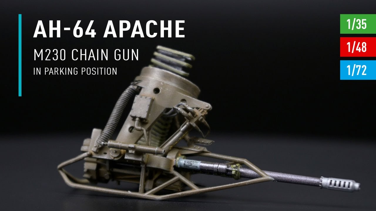 AH-64 Apache M230 Chain Gun (1/35, 1/48, 1/72) by ResKit | Unboxing