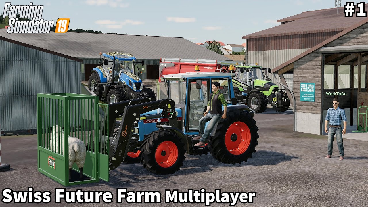 Мы только что получили поставку овец и силоса из травы│Swiss Future Farm│FS 19│Timelapse#1
