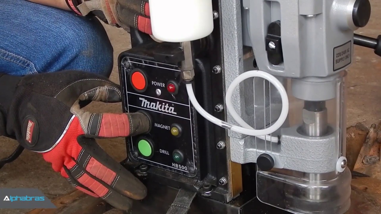Alphabras - Furadeira com base magn&eacute;tica Makita HB500