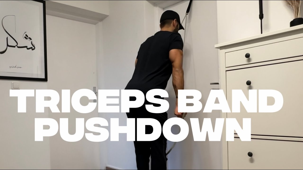 Triceps Pushdown – Trizeps gezielt stärken mit nur einem Widerstandsband!
