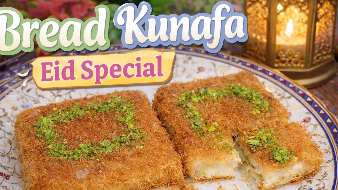 Bread Kunafa Recipe | Easy Eid Special Dessert | Crispy & Cheesy Kunafa at Home | Iftaar Special ||