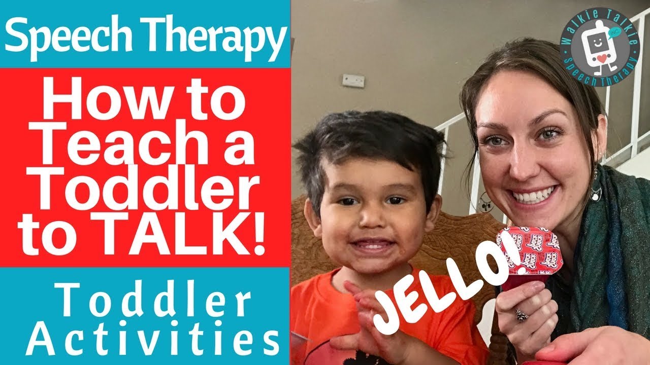 Speech Therapy - How To Teach a Toddler to TALK! - Toddler Activities - Jello Sensory Play