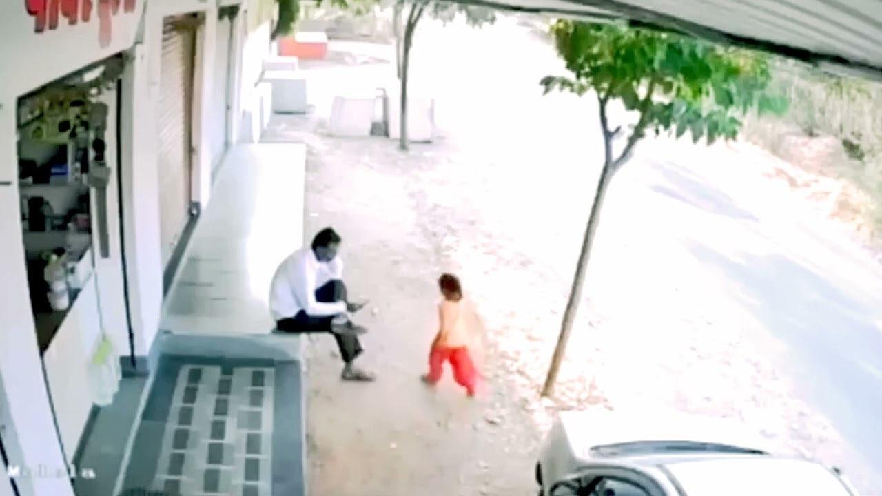 Mechanical failure causes car to go out of control - cause serious accident - child narrowly escaped