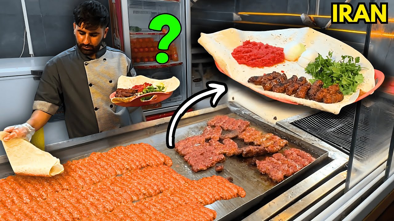 Iranian Street Food After Dark!! The Freaks Come Out At Night !!