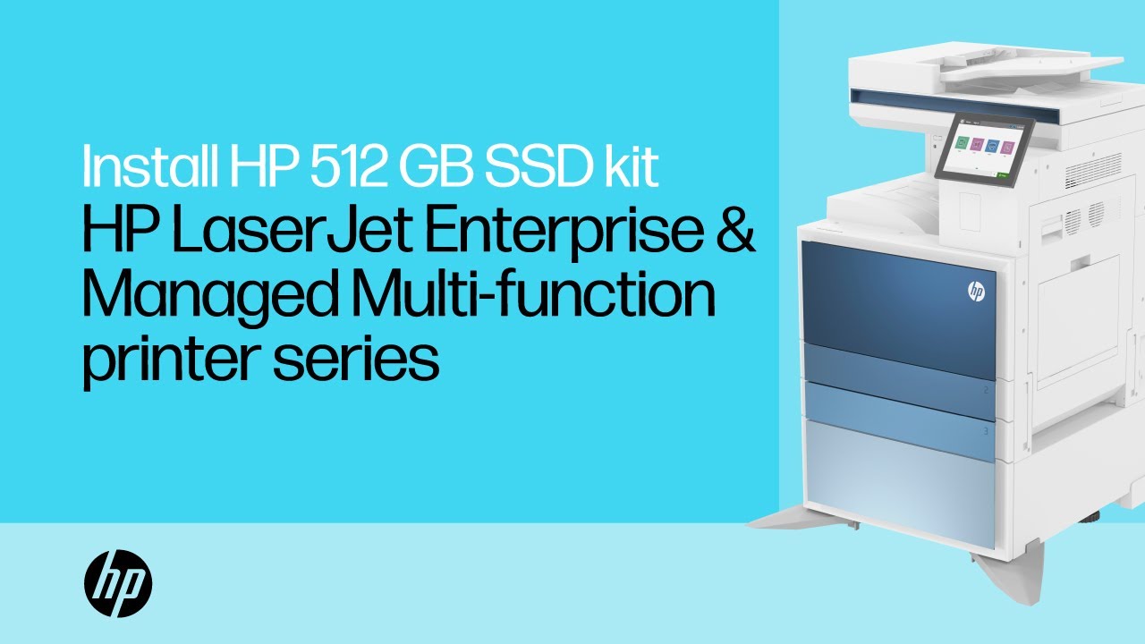 Install the HP 512 GB SSD kit | HP LaserJet Enterprise & Managed Multi-function printer series
