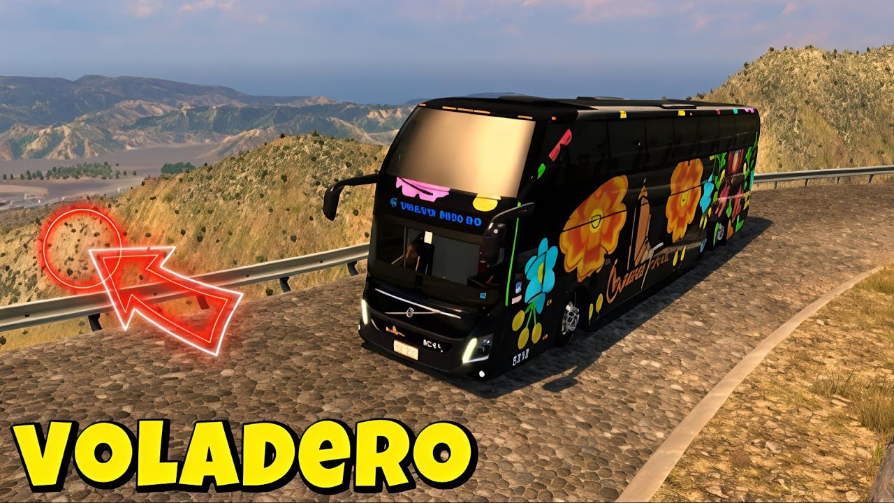 SALIR DE Real de Catorce EN VOLVO 9800 DD | ¡PURO CAMINO EXTREMO! | American Truck Simulator