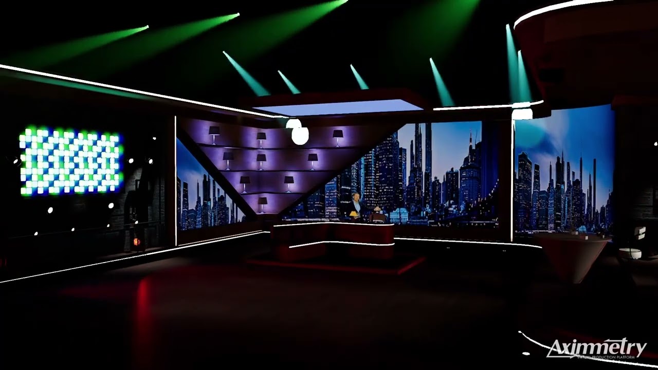 Aximmetry DE,  unreal engine 5 , Realistic virtual set #aximmetry #virtualproduction