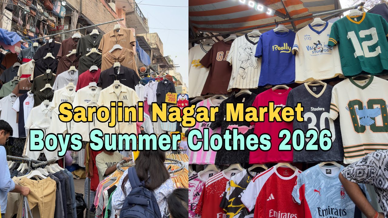 Sarojini Nagar Market Delhi | Boys Summer Clothes 2026 | Cheapest Shopping Market in Delhi