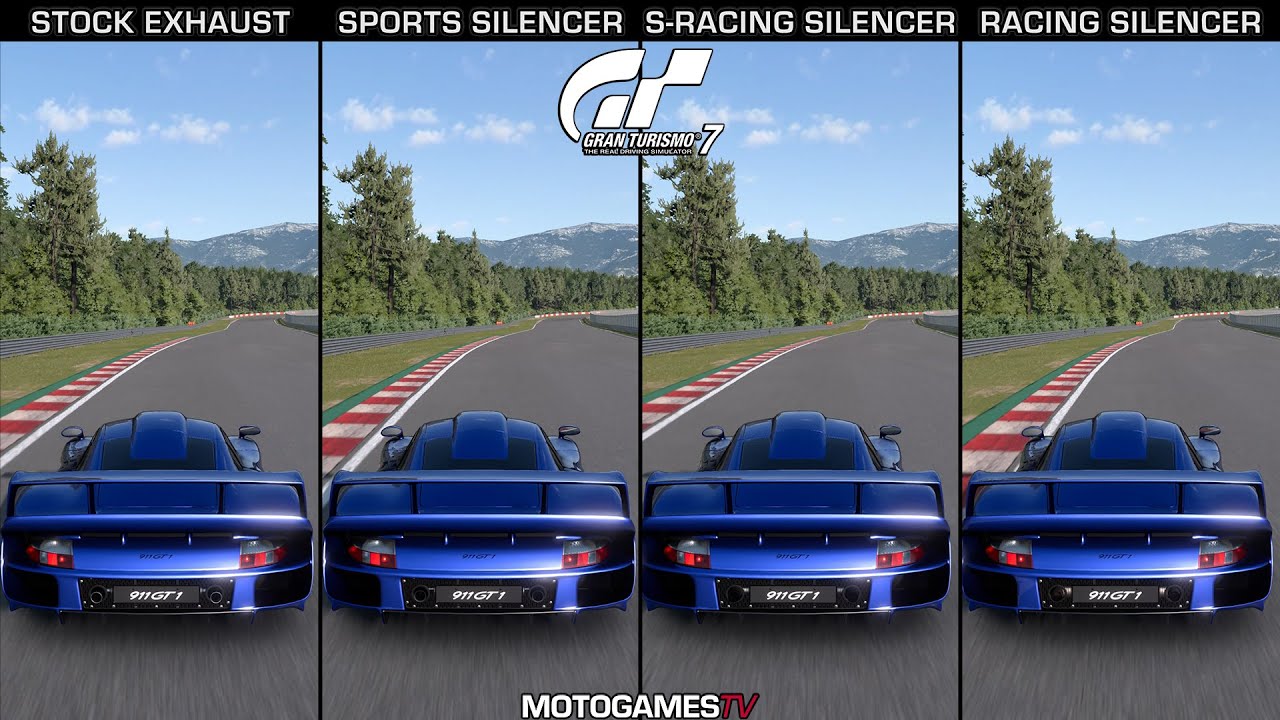 Gran Turismo 7 Exhaust Upgrades (Porsche 911 GT1 Strassenversion '97)