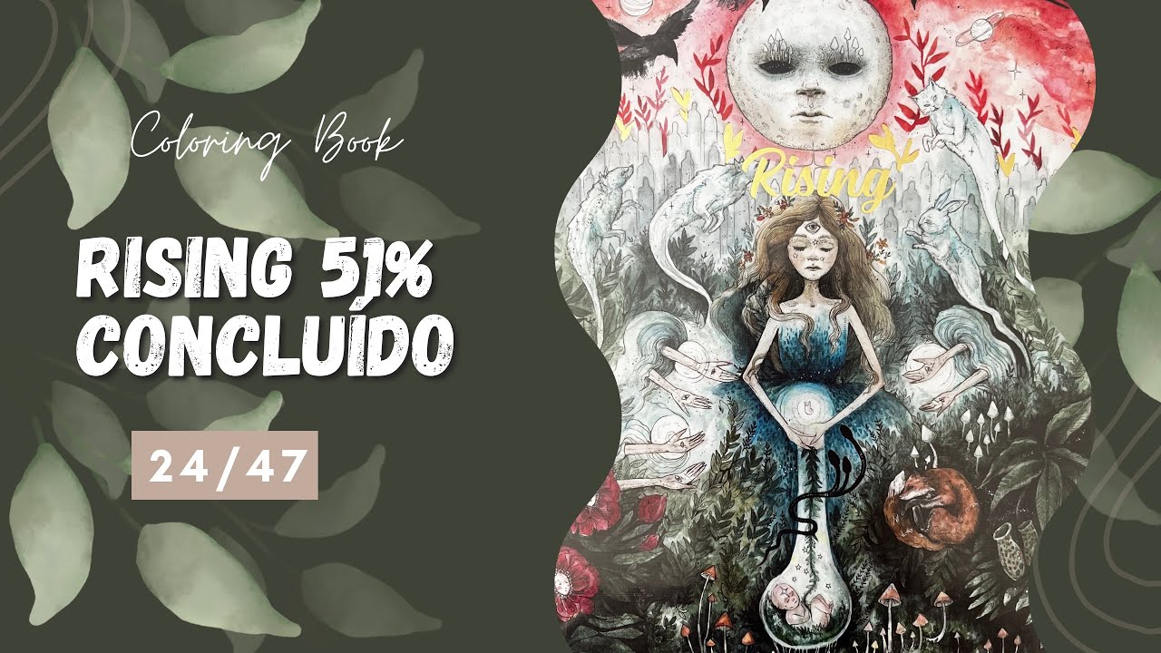 Livro de Colorir Rising 51% Concluído 