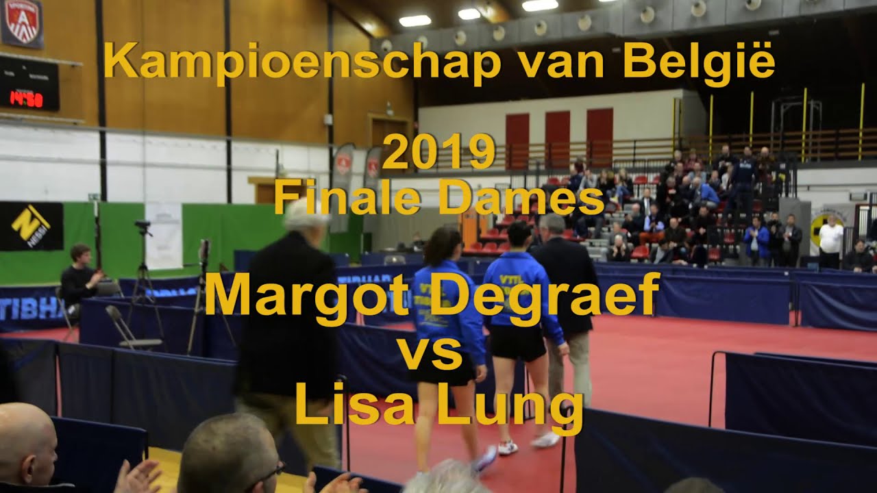 BK Tafeltennis 2019 Finale Dames - Margot Degraef - Lisa Lung
