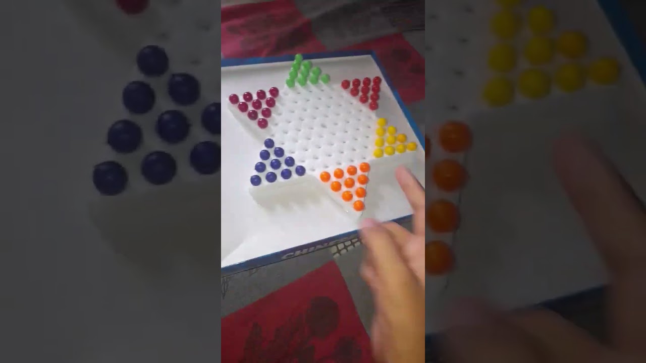 chinese checkers game#newgame. playing with my sister....