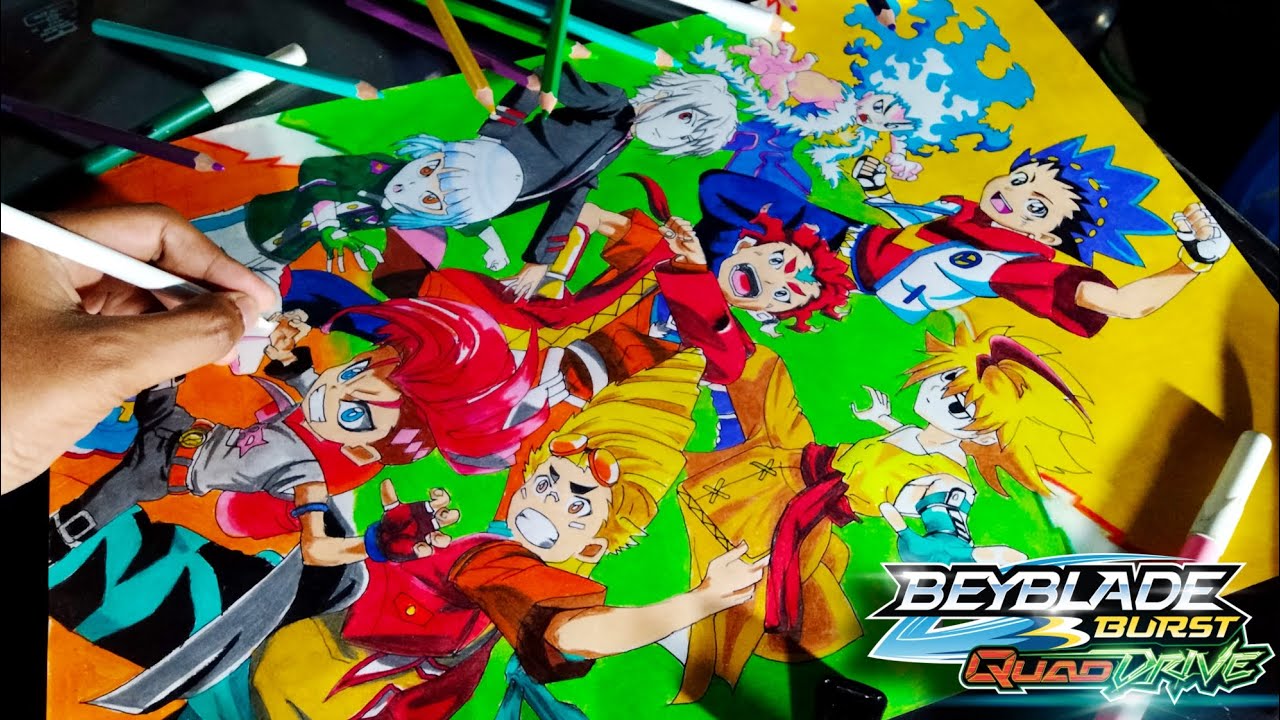Beyblade drawing/beyblade burst quad drive/beyblade burst Dynamite battle(DB)/draw ruhan