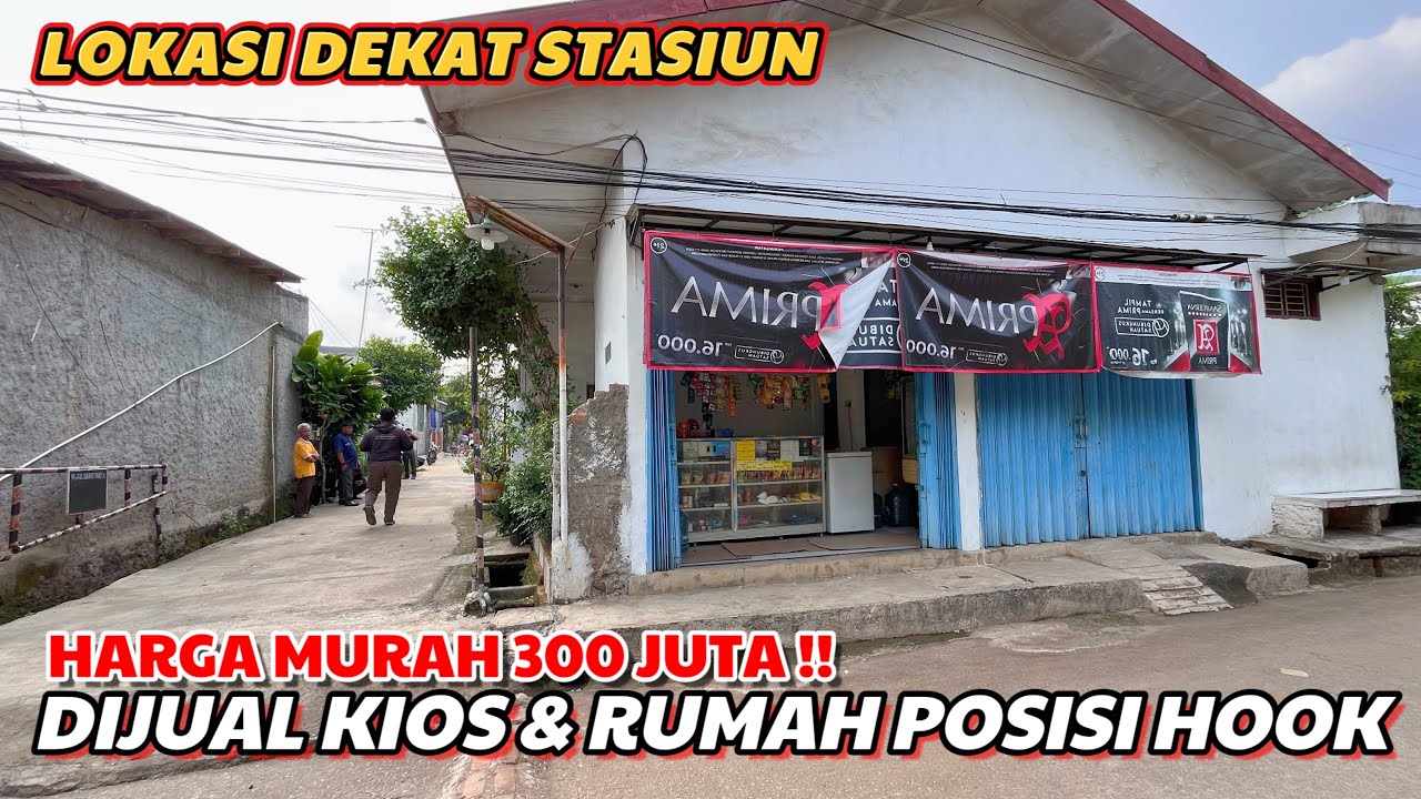 DIJUAL BU !! RUMAH HUUK + WARUNG 2 ROLLING  || HARGA MURAH 300 JUTA NEGO || 5 MENIT STASIUN TAMBUN 