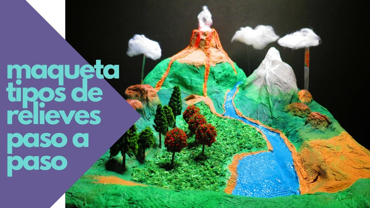 Maqueta tipos de relieve paso a paso