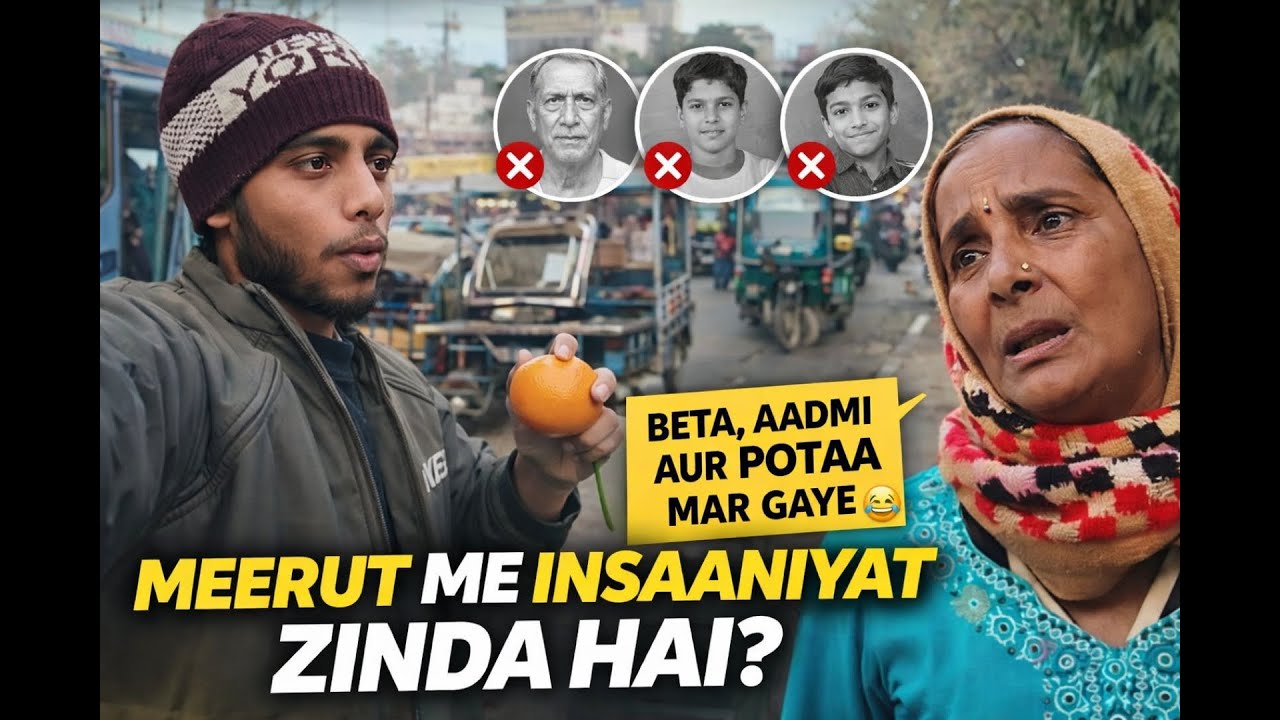 मेरठ की इस माँ की कहानी सुन कर रो पड़ेगा पूरा देश! 😭 0 Rupee Challenge in Meerut@Satyam07vlog