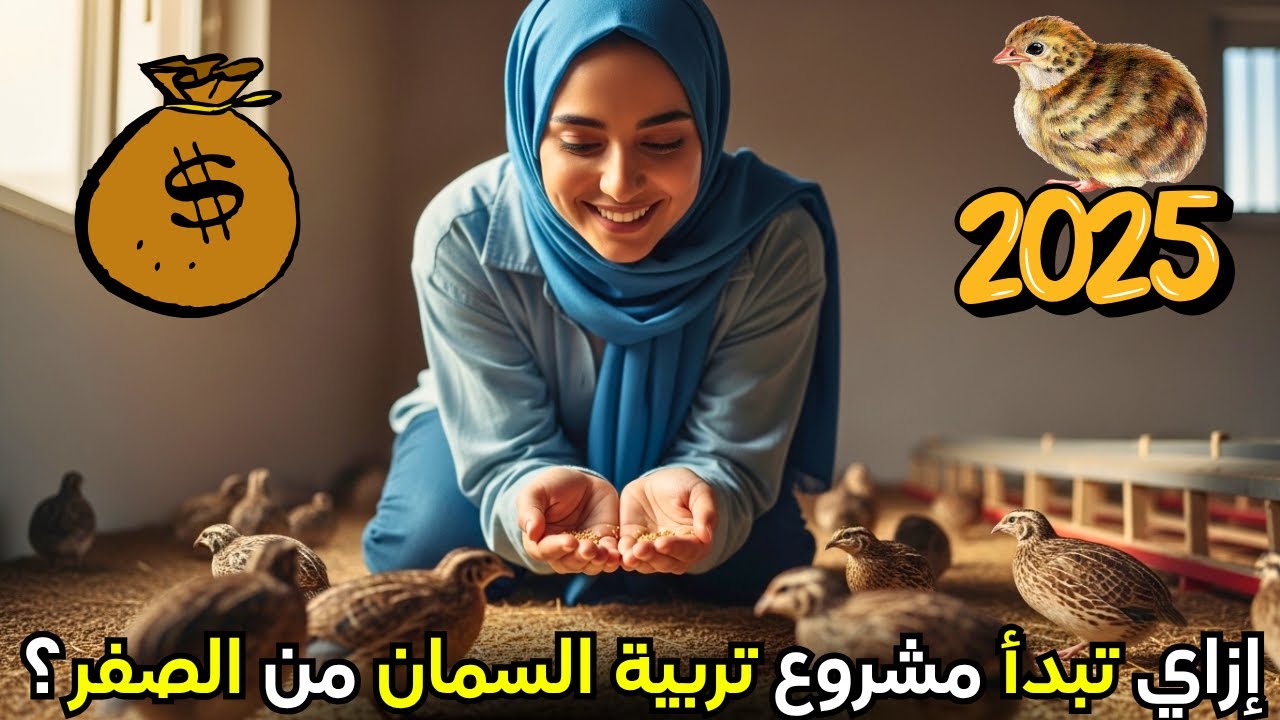 مشروع تربية السمان ودراسة جدوى 2025 | دخل ثابت كل شهر!