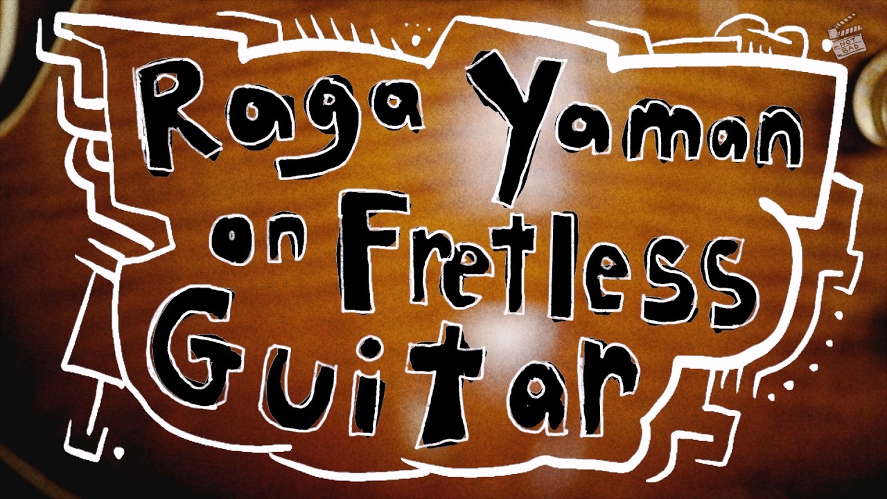 Raga Yaman Alap on Fretless Guitar | Riyaz excerpt