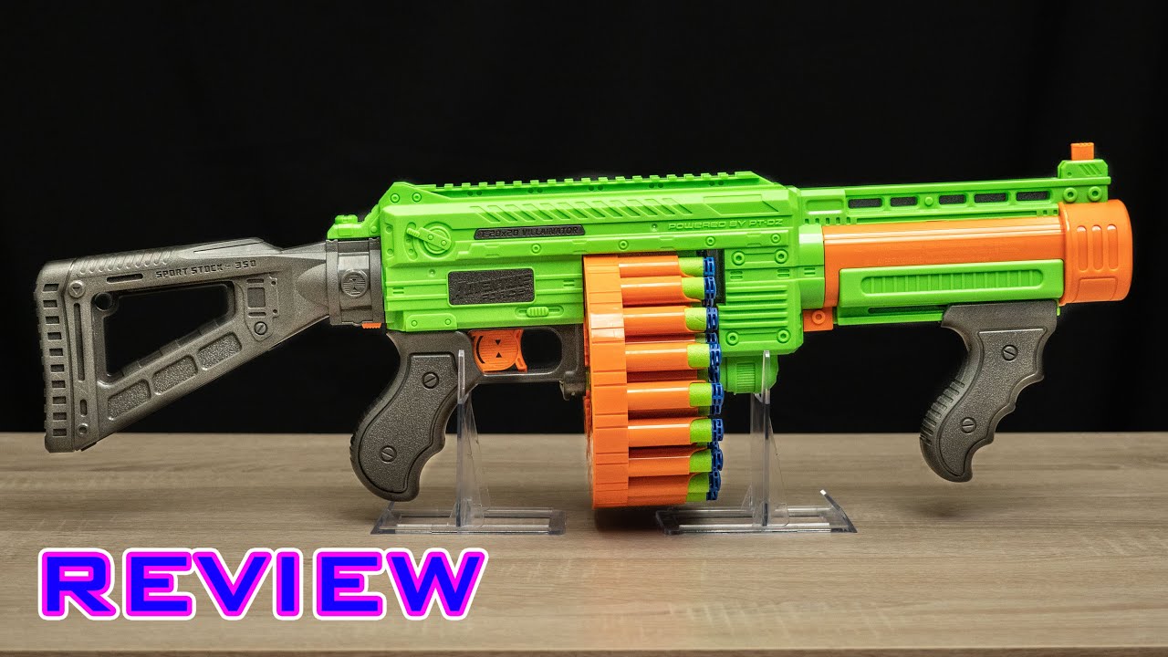 [ОБЗОР] Adventure Force Villainator | 40-зарядный помповый пистолет-пружина!