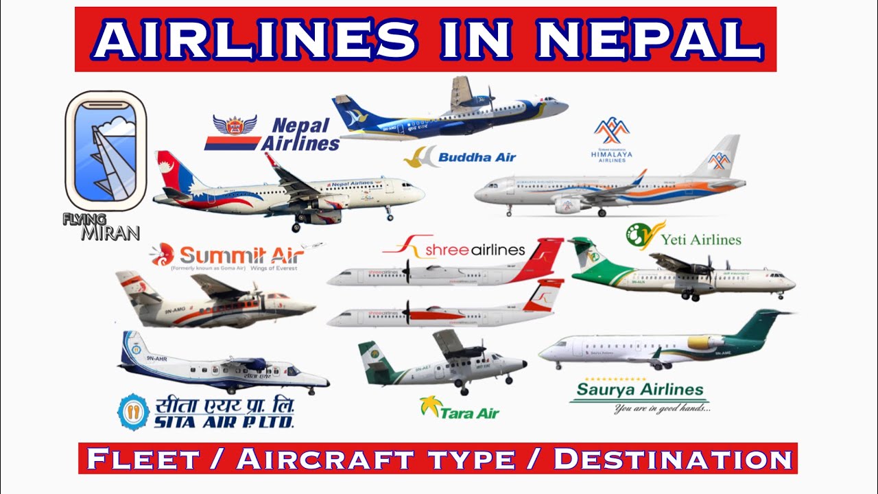 Airlines In Nepal 2024 | Fleet & Types | That you can fly in 2024