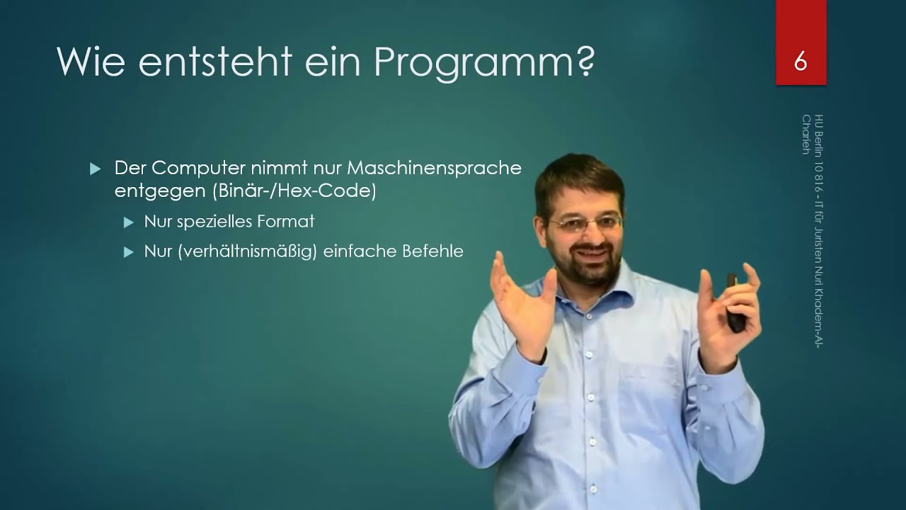 Was ist ein Computer-Programm? - IT für Juristen #3