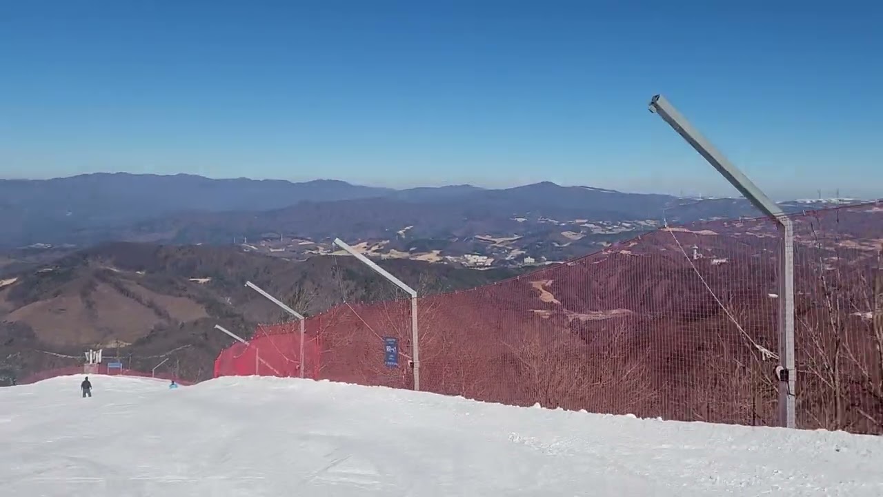 레인보우3 모나용평 스키장 #레인보우3 #모나용평 #스키장 #ski #skiing #snowboard #snowboarding  #최상급