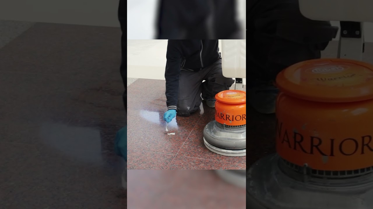Make Granite Floor SHINE ✨ without grinding  #beforeandafter