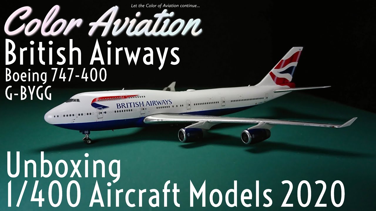 Unboxing 1/400 British Airways Boeing 747-400 Union Jack Livery G-BYGG