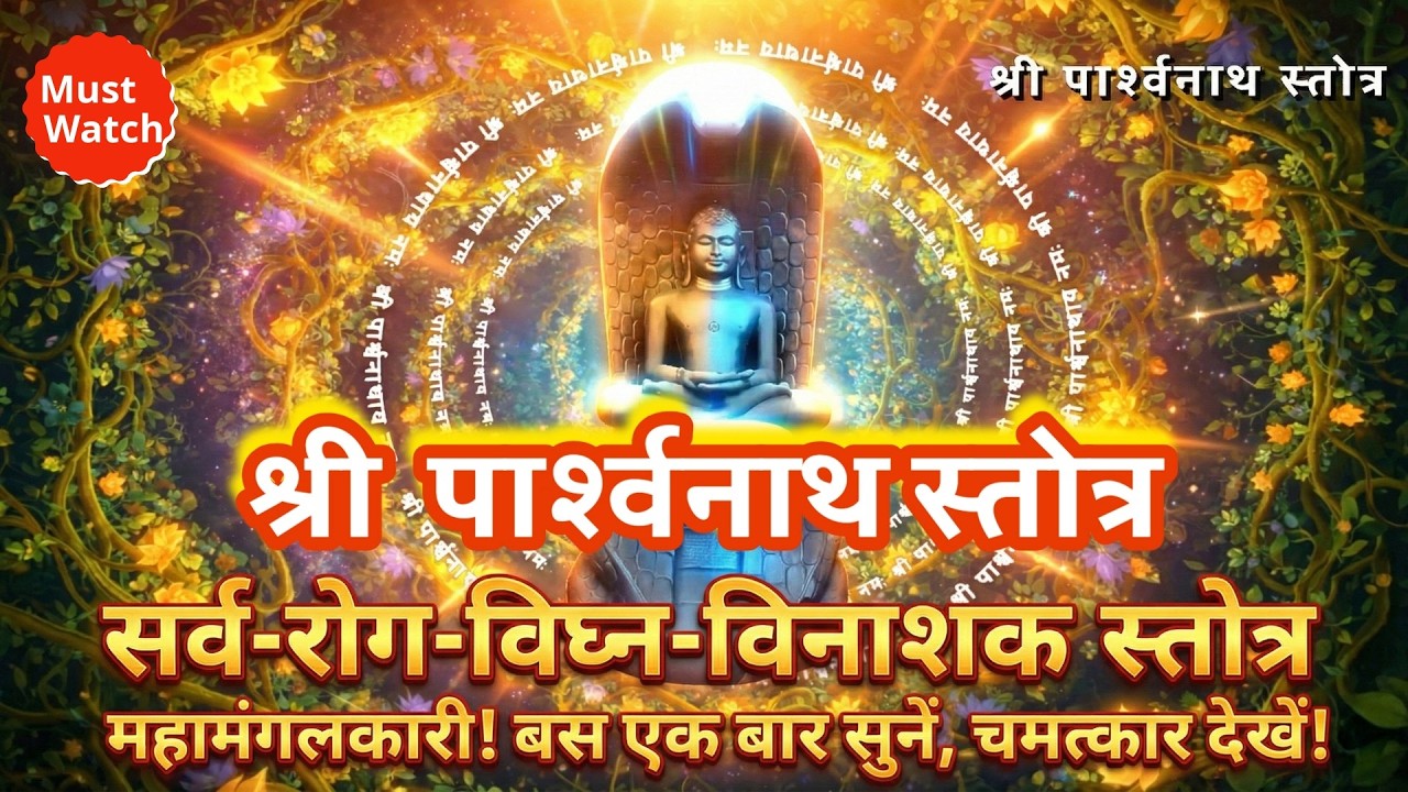 Shri Parasnath Stotra | संकट मोचन मंत्र | हर बाधा और कष्ट का तुरंत निवारण | श्री पार्श्वनाथ स्तोत्र