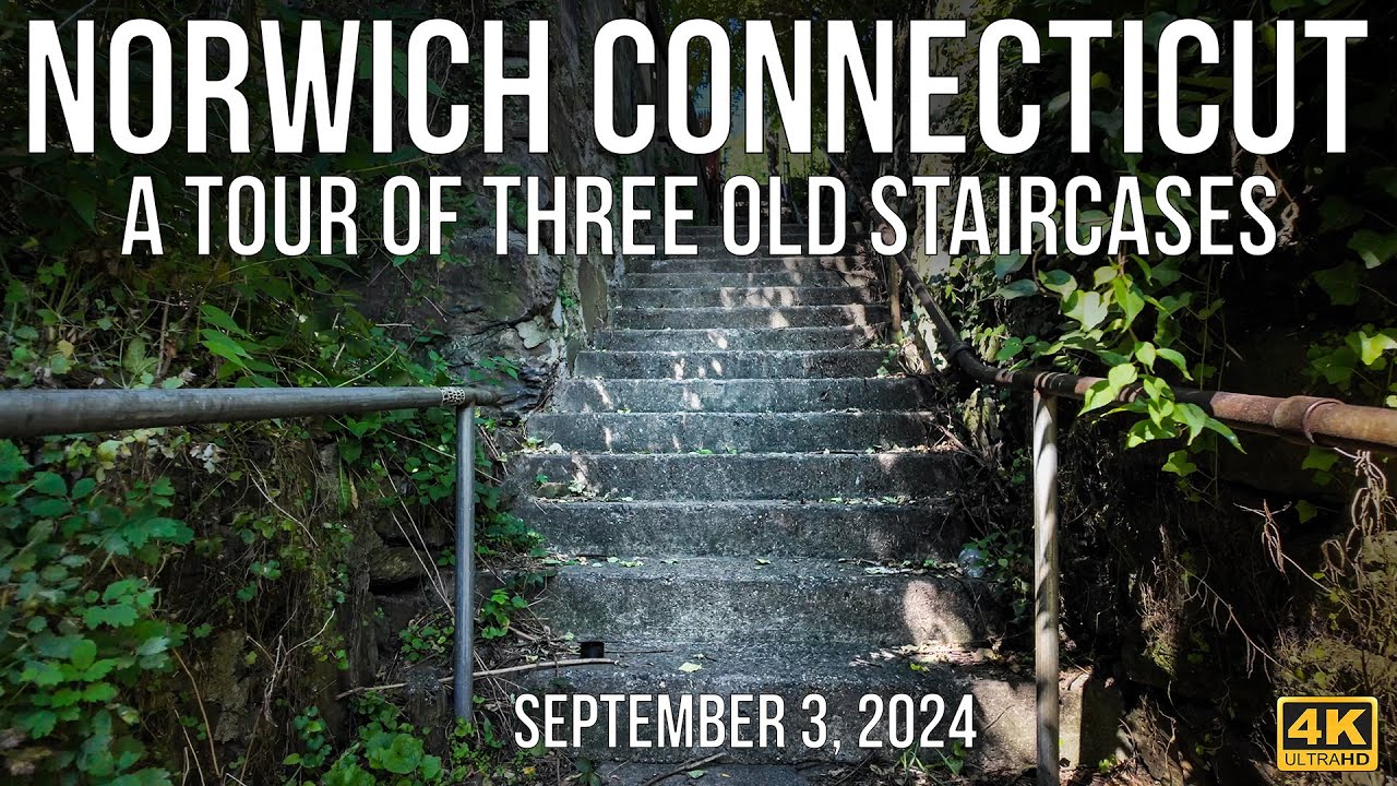 Norwich, Connecticut - A Tour of three old Staircases.