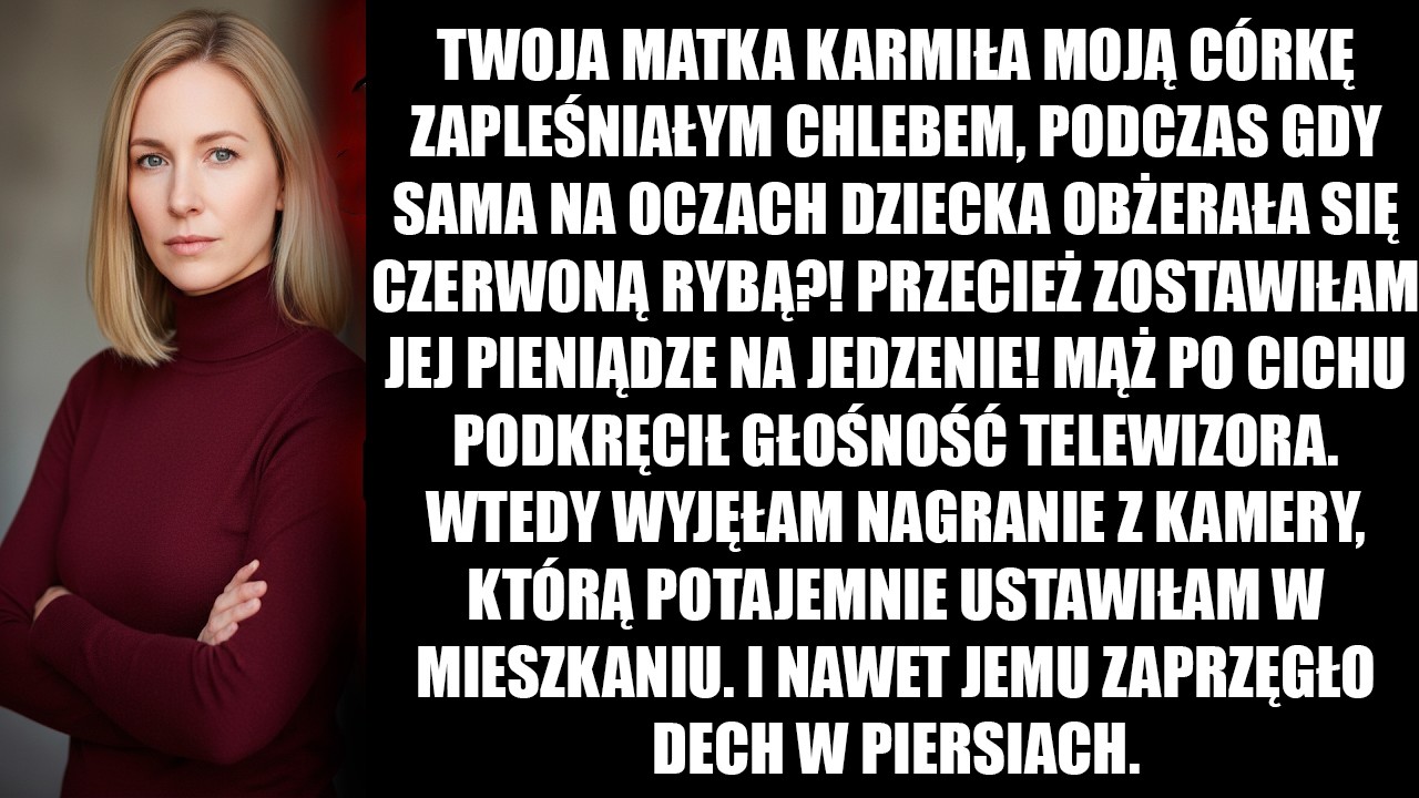 Włączyłam nagranie z kamery i zobaczyłam, czym teściowa naprawdę karmi moją córkę.