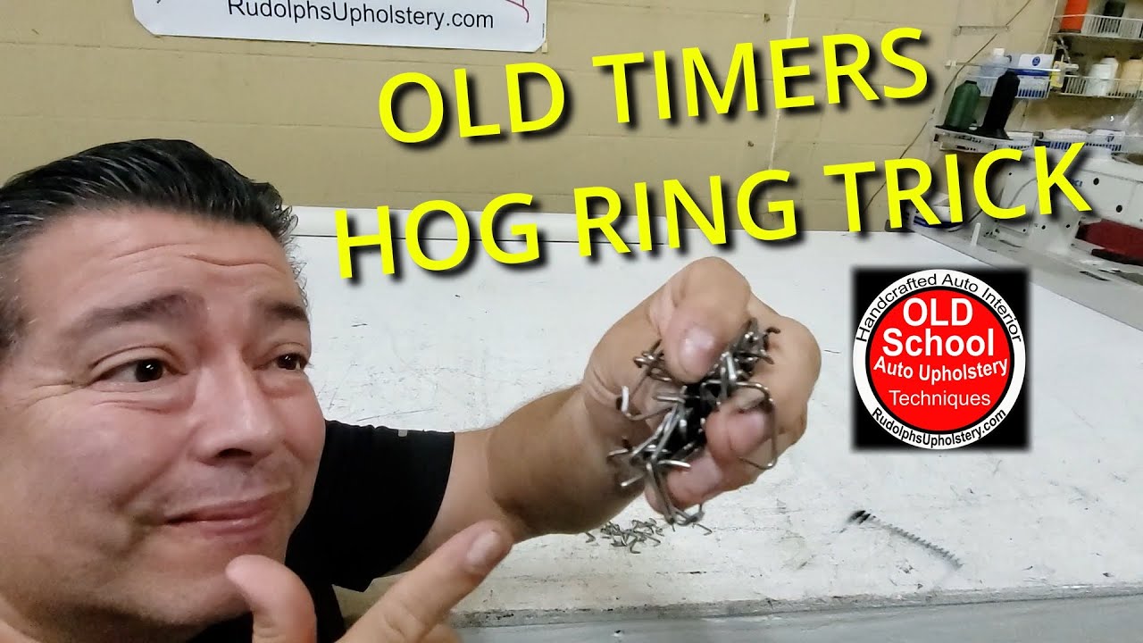 The Best OLD Hog Ring Trick in Upholstery &ndash; Learn It Today!