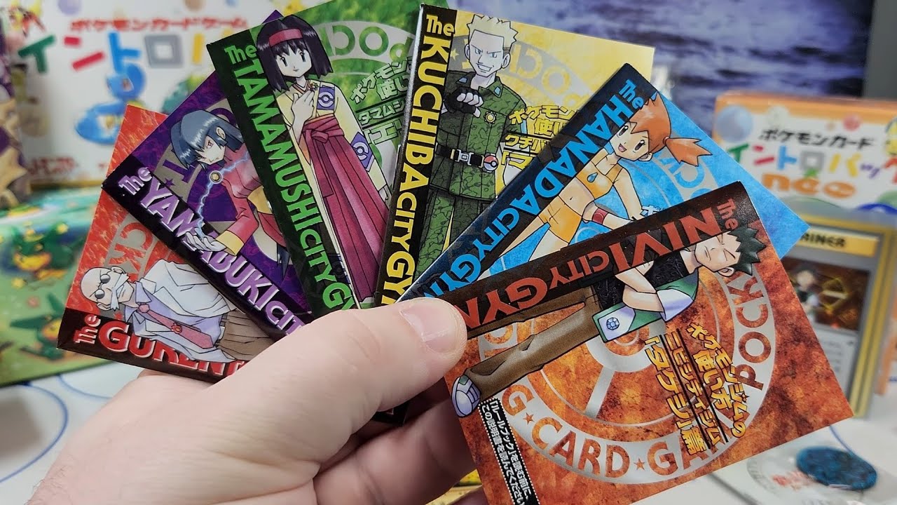 Every Pokemon Japanese Gym Deck Opened + Bonus Base Set Theme Deck!