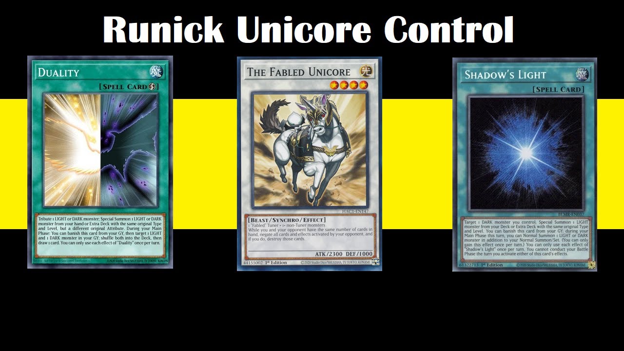 Runick Fabled Unicore Control March 2024 (EDOPRO)