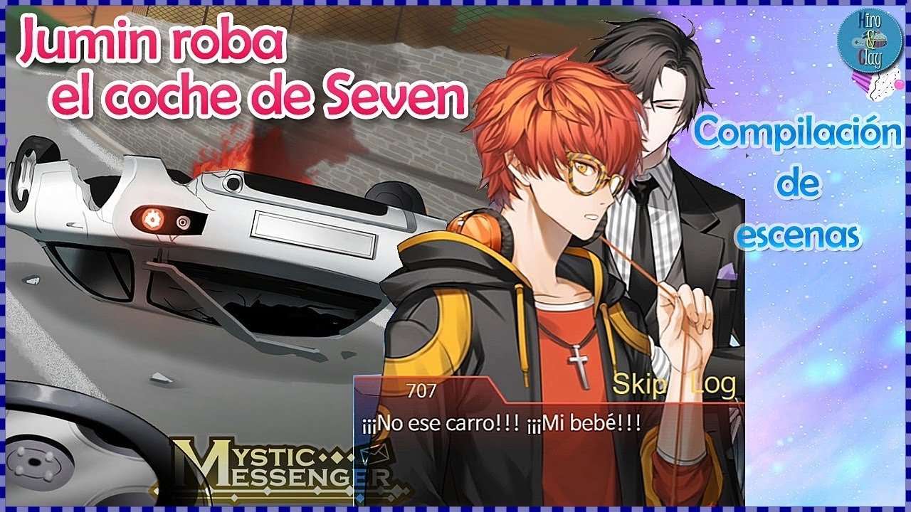 Matando las emociones de Seven (DEP coche bebé)  ~ Compilación de chats Mystic Messenger