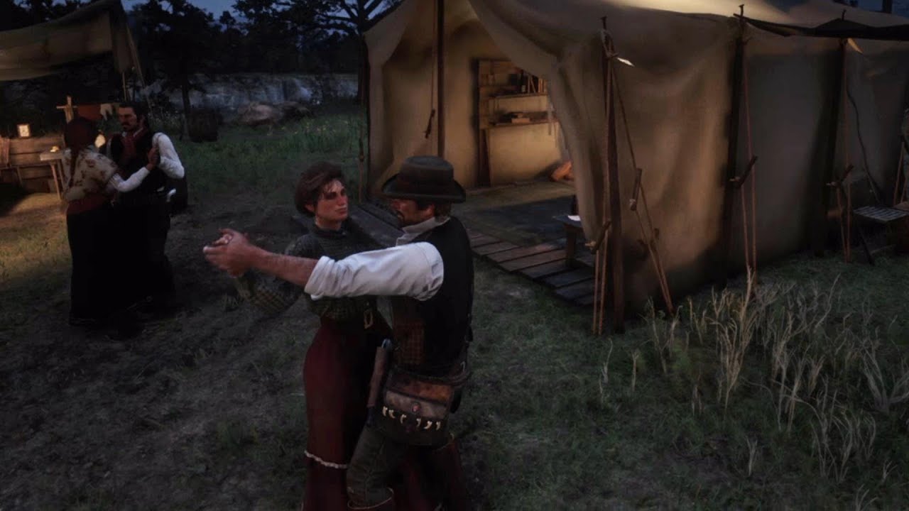 Arthur Dancing the Night Away with Mary-Beth : Red Dead Redemption 2