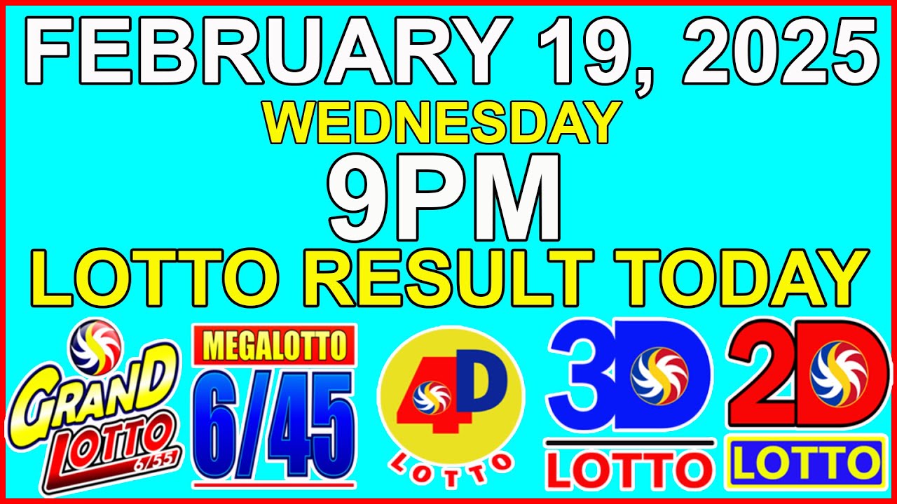 Lotto Result Today 9pm February 19 2025 PCSO