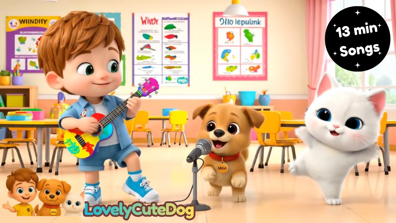 Fun Music Classroom Songs for Kids 🎶 | Singing & Learning with Cute 3D Friends