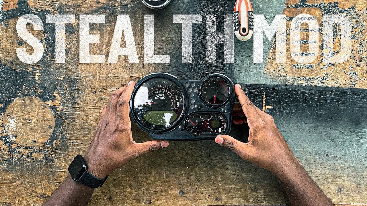 DIY Stealth Mod: Blacking Out Himalayan 411 Instrument Cluster