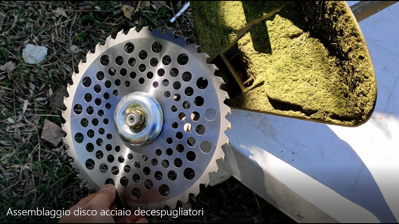 Assemblaggio disco acciaio per decespugliatori e quando impiegarlo per il taglio dell'erba