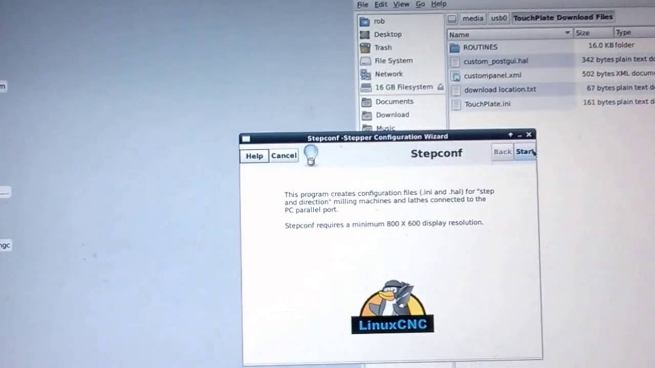 Setting Up LinuxCNC With A Touch Plate