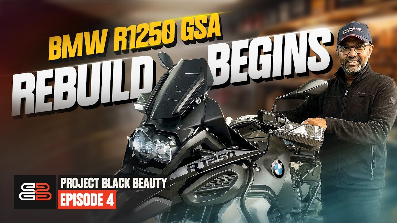 BMW R1250 GSA Rebuild | Installing Powder-Coated Parts