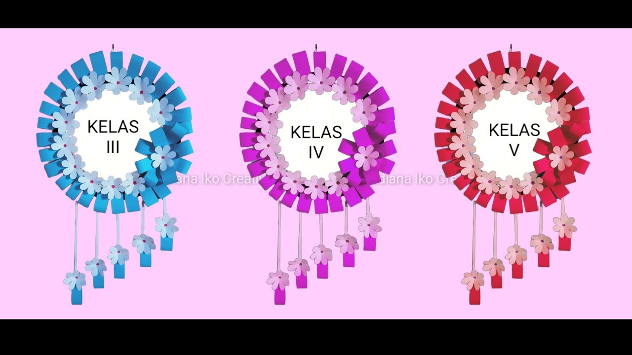 Keren!!! Cara Membuat Hiasan Dinding Kelas Cantik Dari Kertas Origami | Mudah dan Cepat!!!
