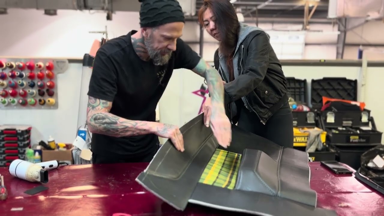 Behind the scene of the 1986 c-10 door panels.