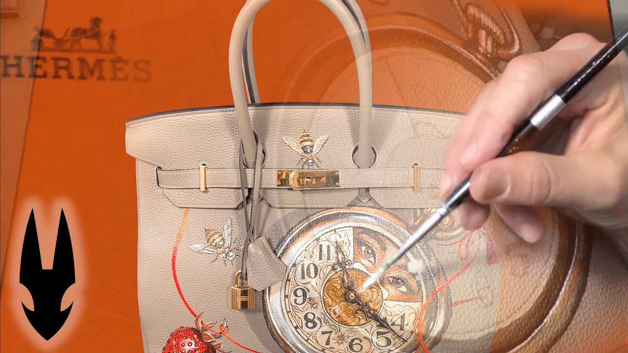 Greg CRAOLA Simkins Custom Painting on a Birkin Bag