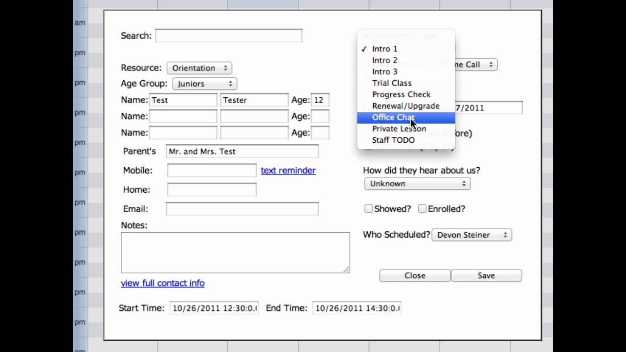RainMaker How To Set Appointments