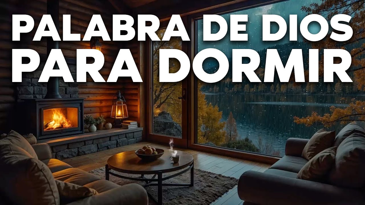 ADORMÉCETE CON LA BIBLIA | Versículos que Traen Paz y Descanso | Sonido de Lluvia para Dormir 💫💤